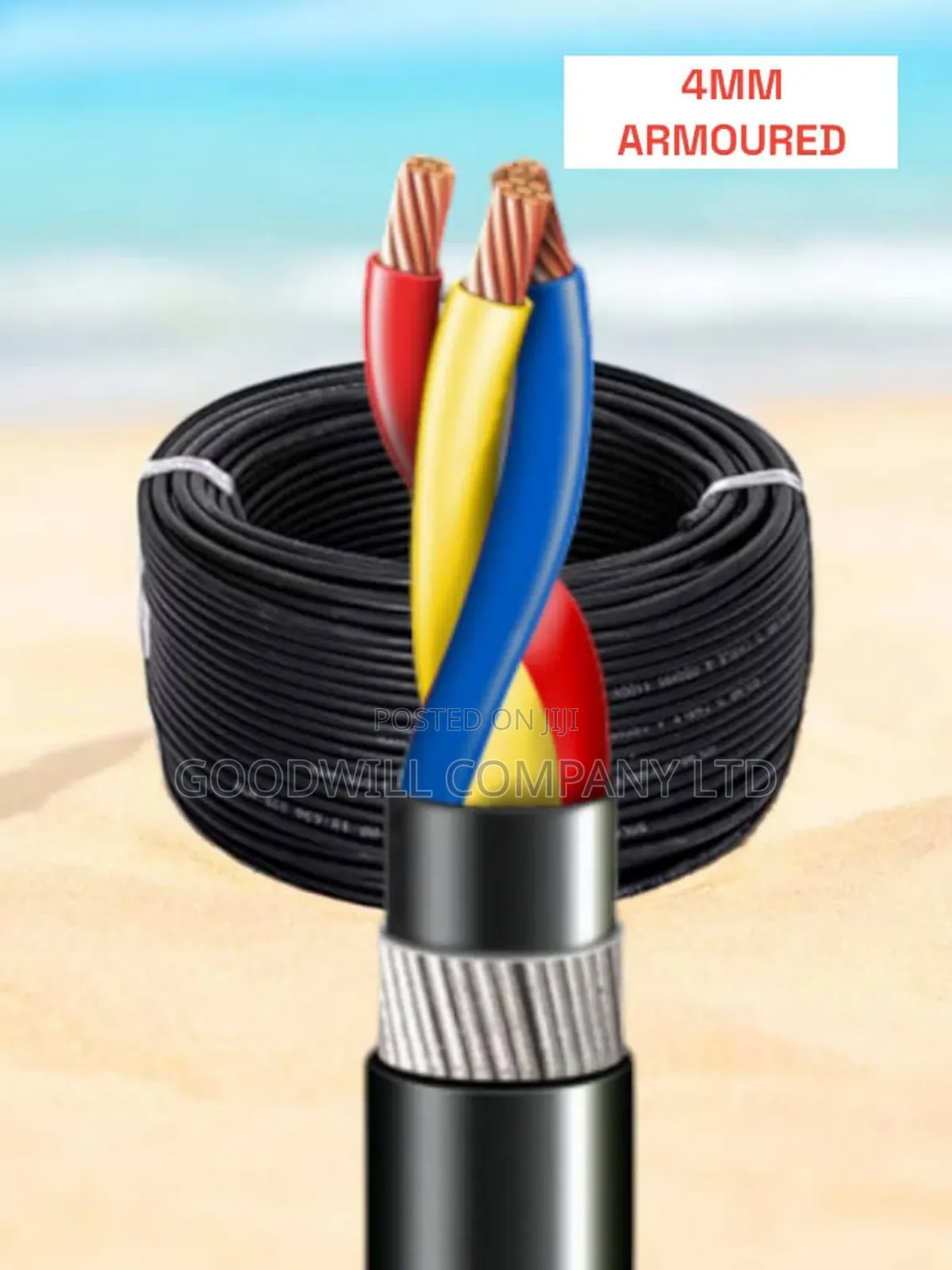 4mm 3core Armoured/Underground Cable