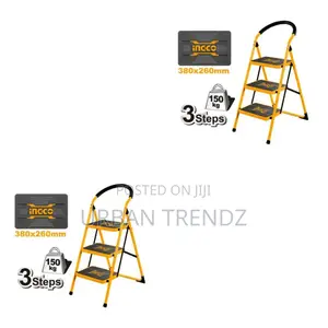 INGCO 3 Step Ladder - Orange