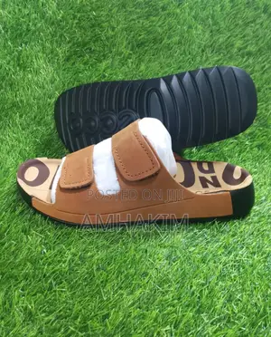 New Men’S Ecco Leather Comfortable Sandals in Stock