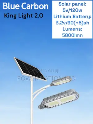2.0 Blue Carbon King Solar Street Light With 5800 Lumens