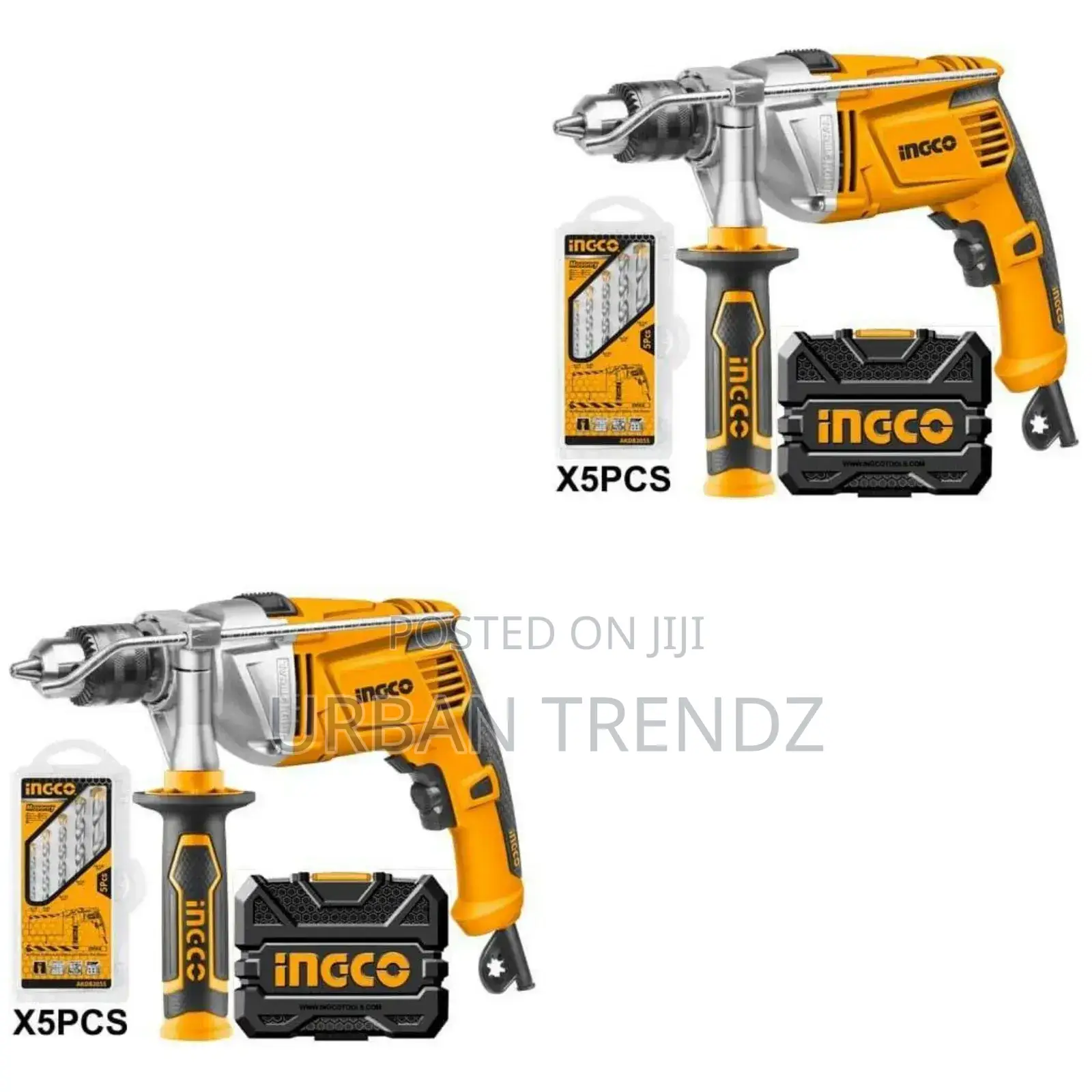 INGCO Impact Drill Voltage:220-240v~50/60hz - Orange, Black