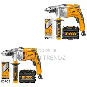INGCO Impact Drill Voltage:220-240v~50/60hz - Orange, Black