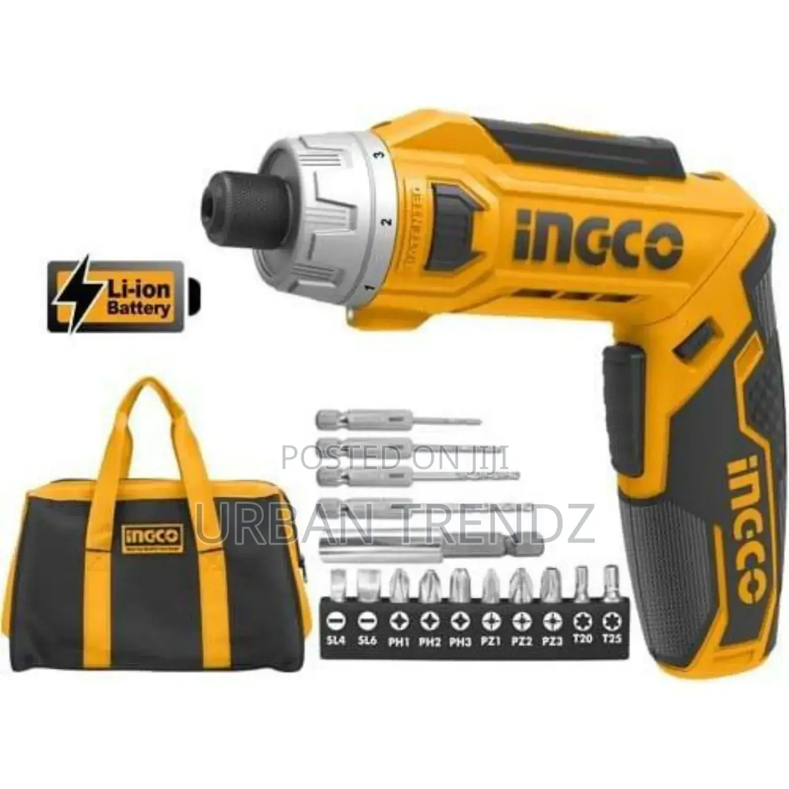 INGCO Cordless Screwdriver Voltage:8V - Orange/Black