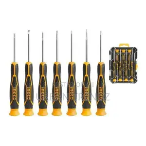 INGCO HKSD0718 7PCS Precision Screwdriver Set - Black