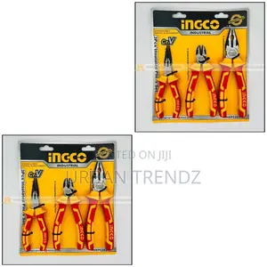INGCO 3pcs Insulated Pliers Set - Orange Red