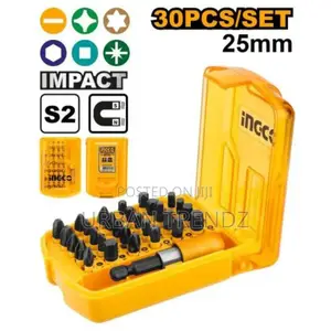 INGCO 30 Pieces 25 MM Impact Screwdriver Bits Set -Multicolo