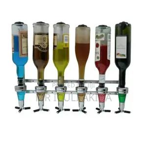 6bottle Wall Mounted Wine/Whisky Liquor Dispenser Bar Butler