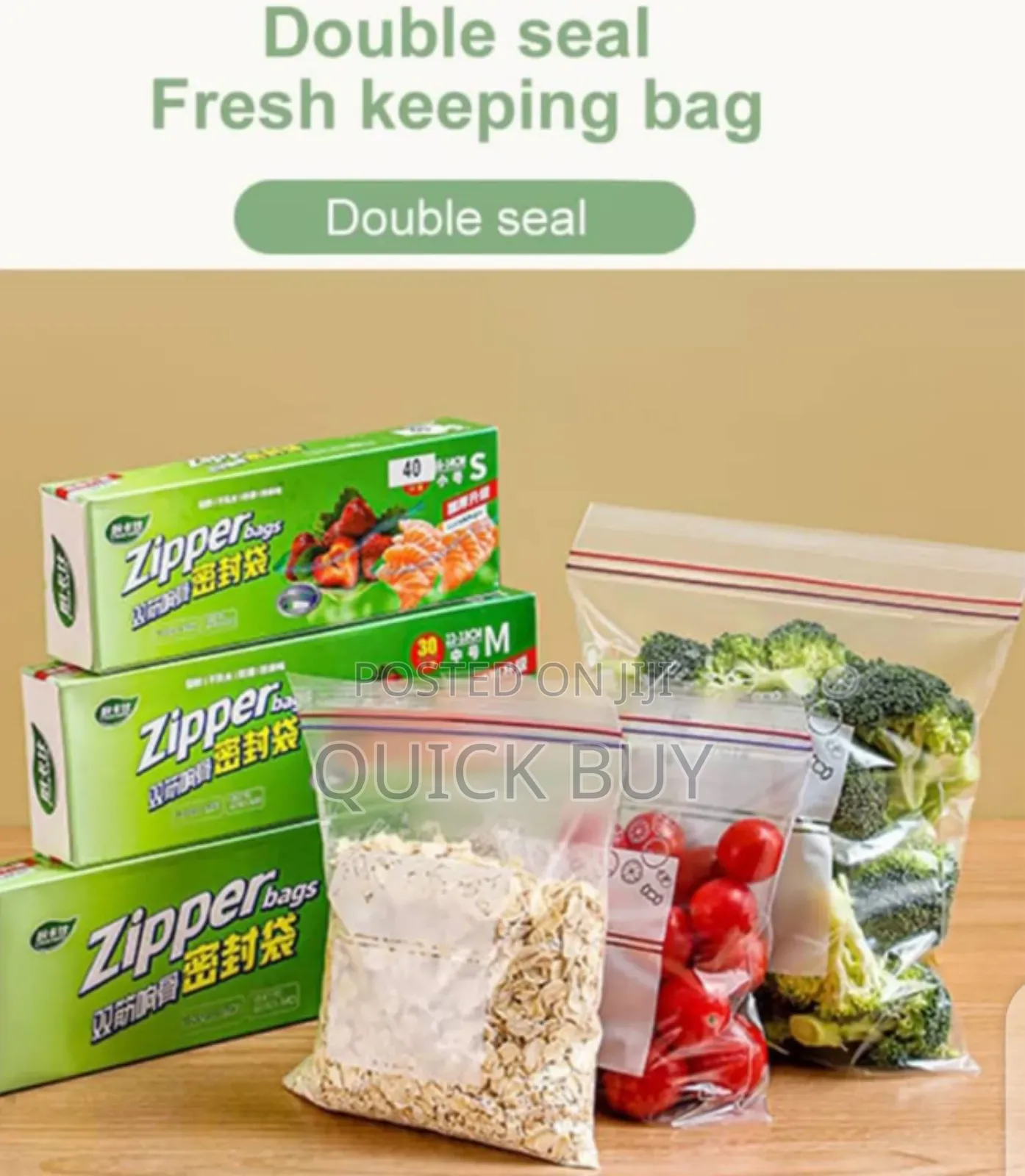 Best Quality Multi-Purpose Reusable Zip Lock Storage Bags