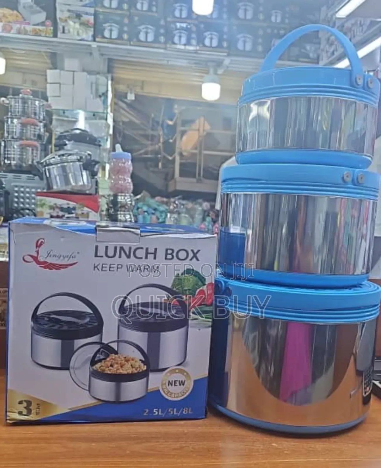 Super Quality Brand New Lunch Box Set, Stainless 3 PCS
