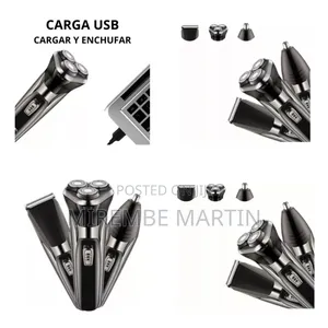Three-Head Rechargeable Rotary Shaver for Men