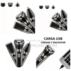 Three-Head Rechargeable Rotary Shaver for Men