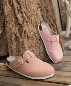 Solid Pink Birkenstock Boston Sandals