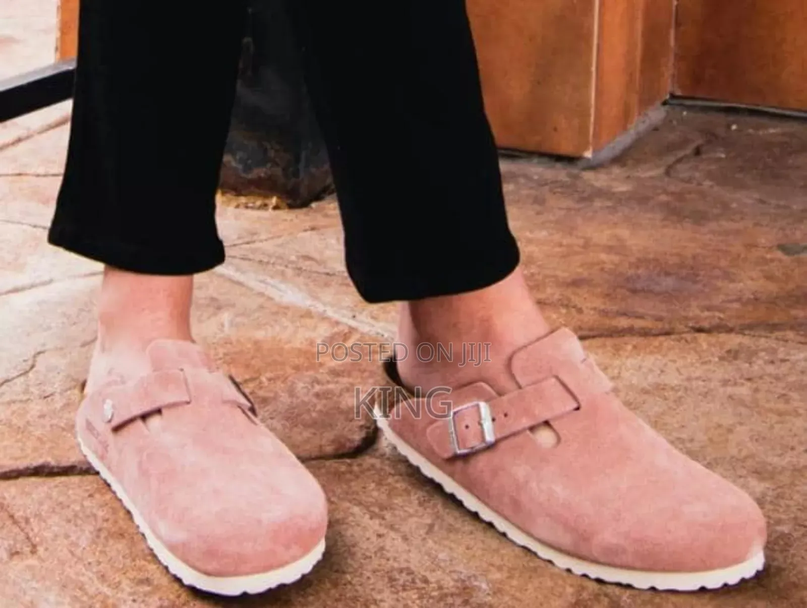 Verified Pink Birkenstock Boston Sandals