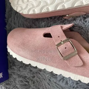 Vogue Pink Birkenstock Boston Sandals