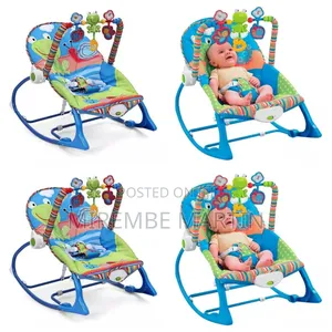 Baby Rocking Chair Vibrator Grows With Me Blue Color