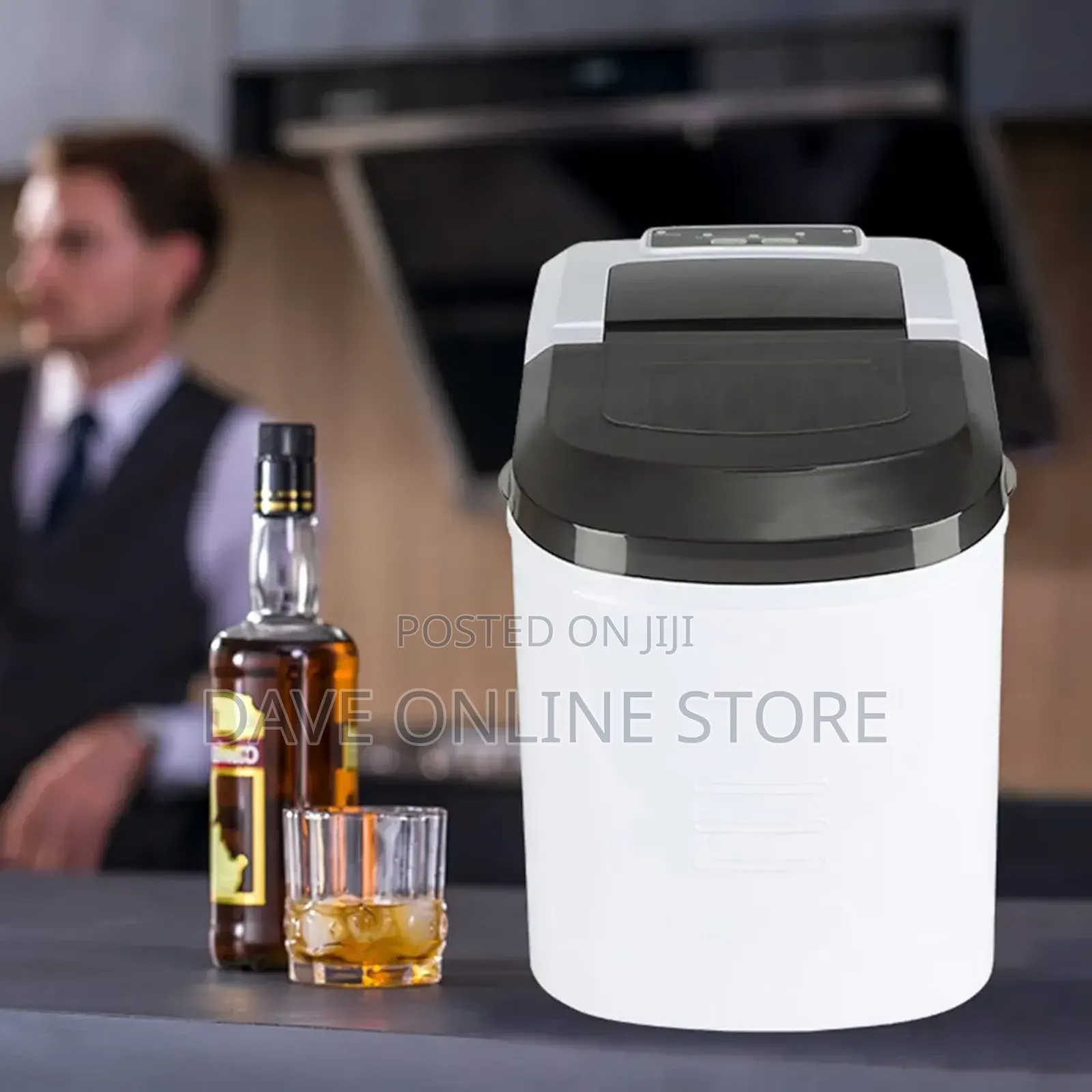 Ice Cube Machine Countertop,Portable Ice Cube Machine, White