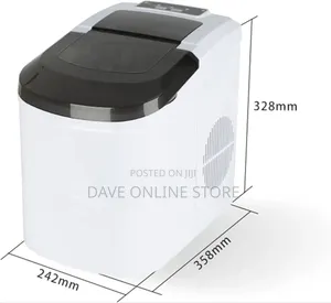 Ice Cube Machine Countertop,Portable Ice Cube Machine, White