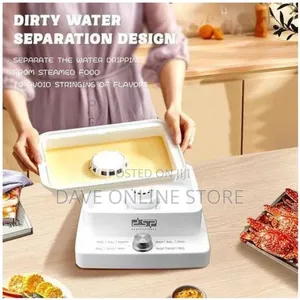 DSP 1300ML 3 Tier Electric Vegetable Food Steamer Pot- White