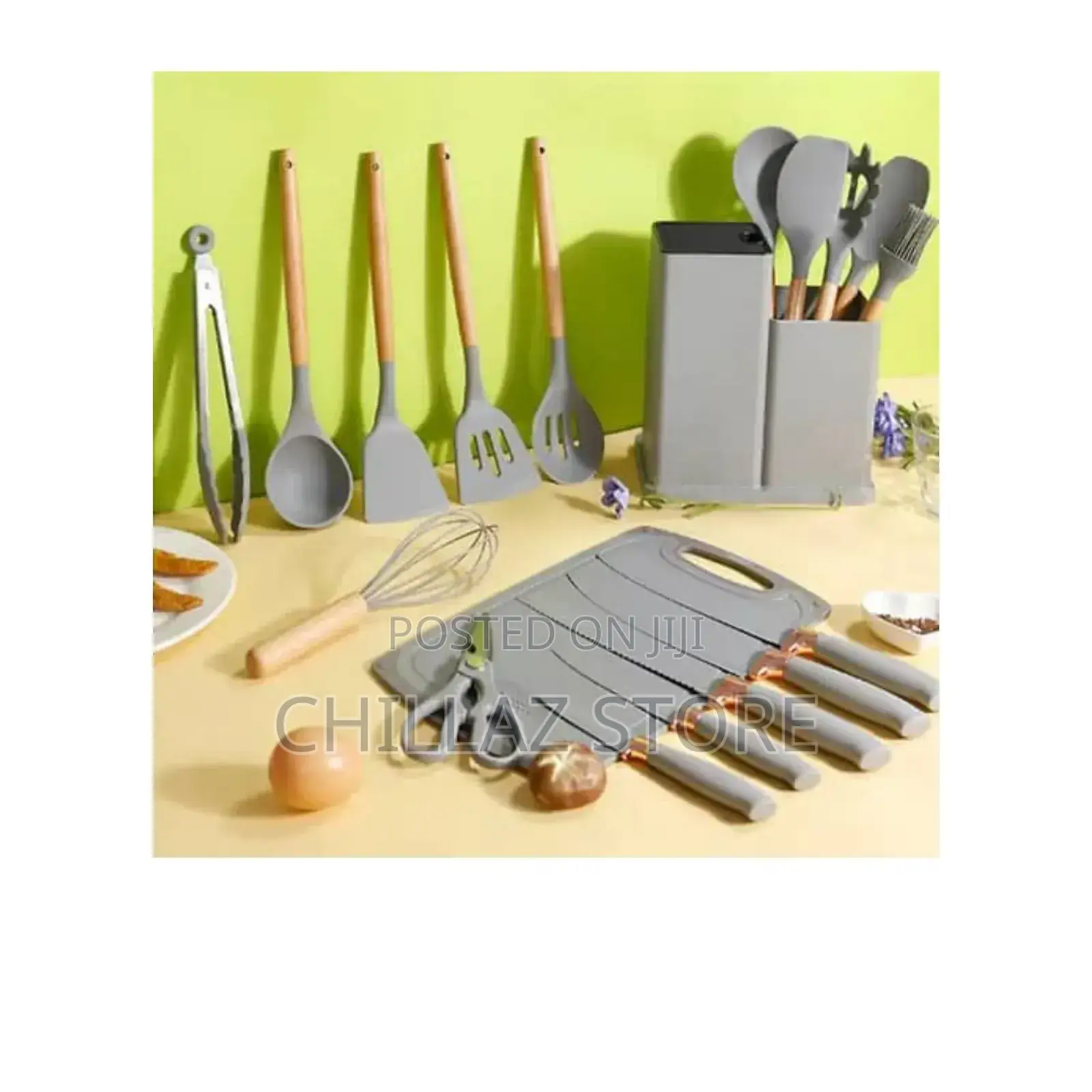 19pcs Silicone Cooking Utensils.