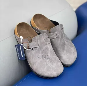 Capable Grey Birkenstock Clog