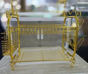 Golden Two Layer Dish Rack