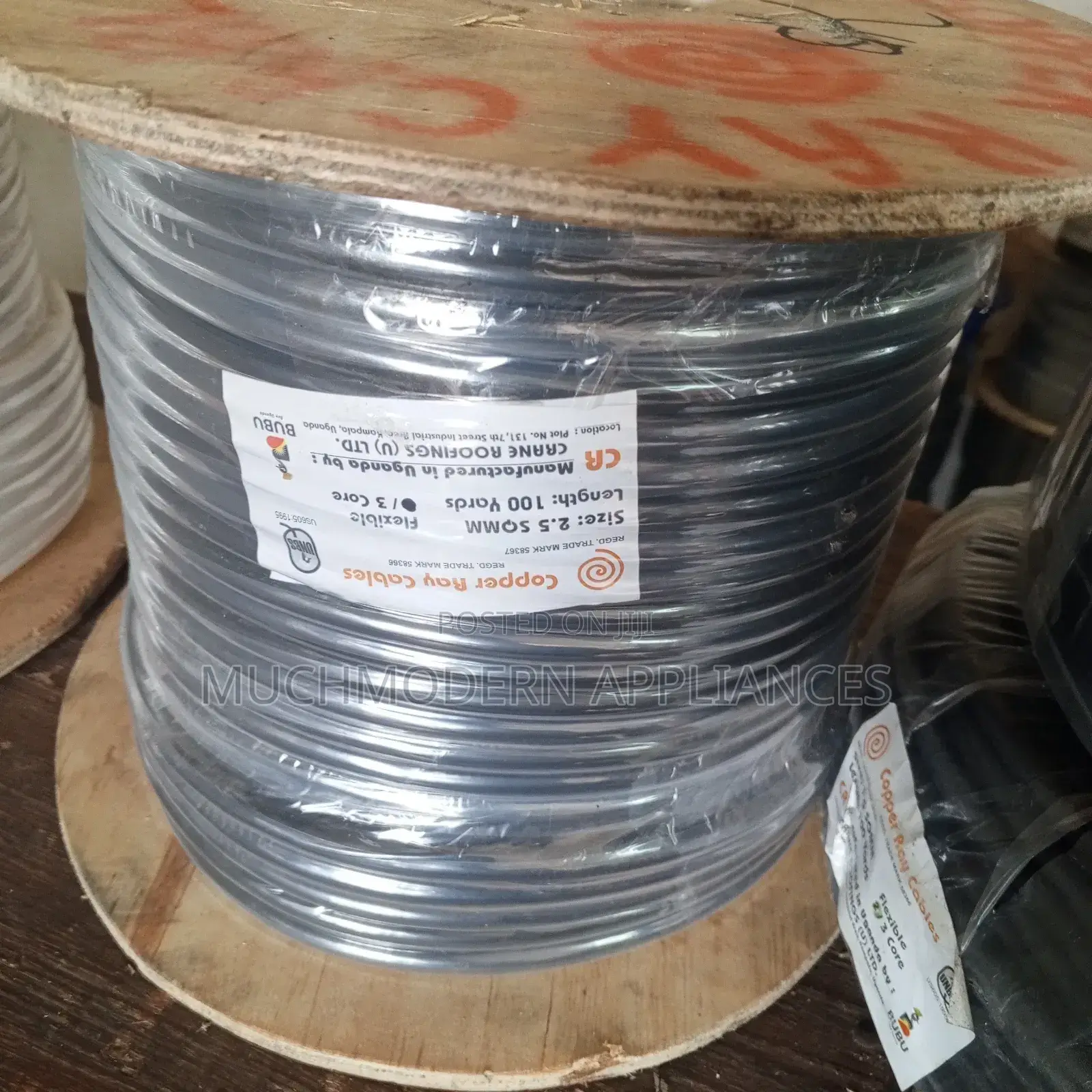 2.5 Mm 3 Core Flexible Cable Black