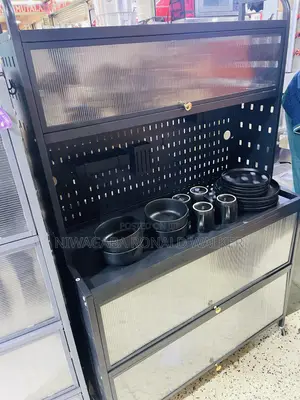 Kitchen Cabinet Storage Rack Microwave Ovenrack Metalcabinet