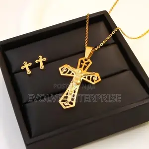 Christian Jesus Cross Necklace for Women Men