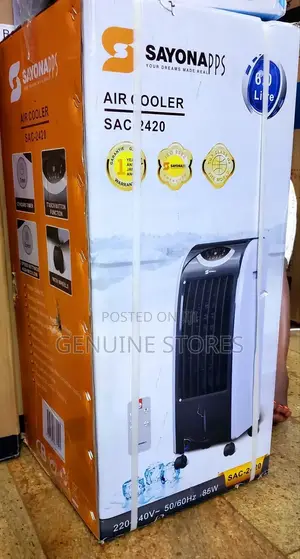 Sayona Air Cooler of 6 Litres With Wheels /Portable Ac