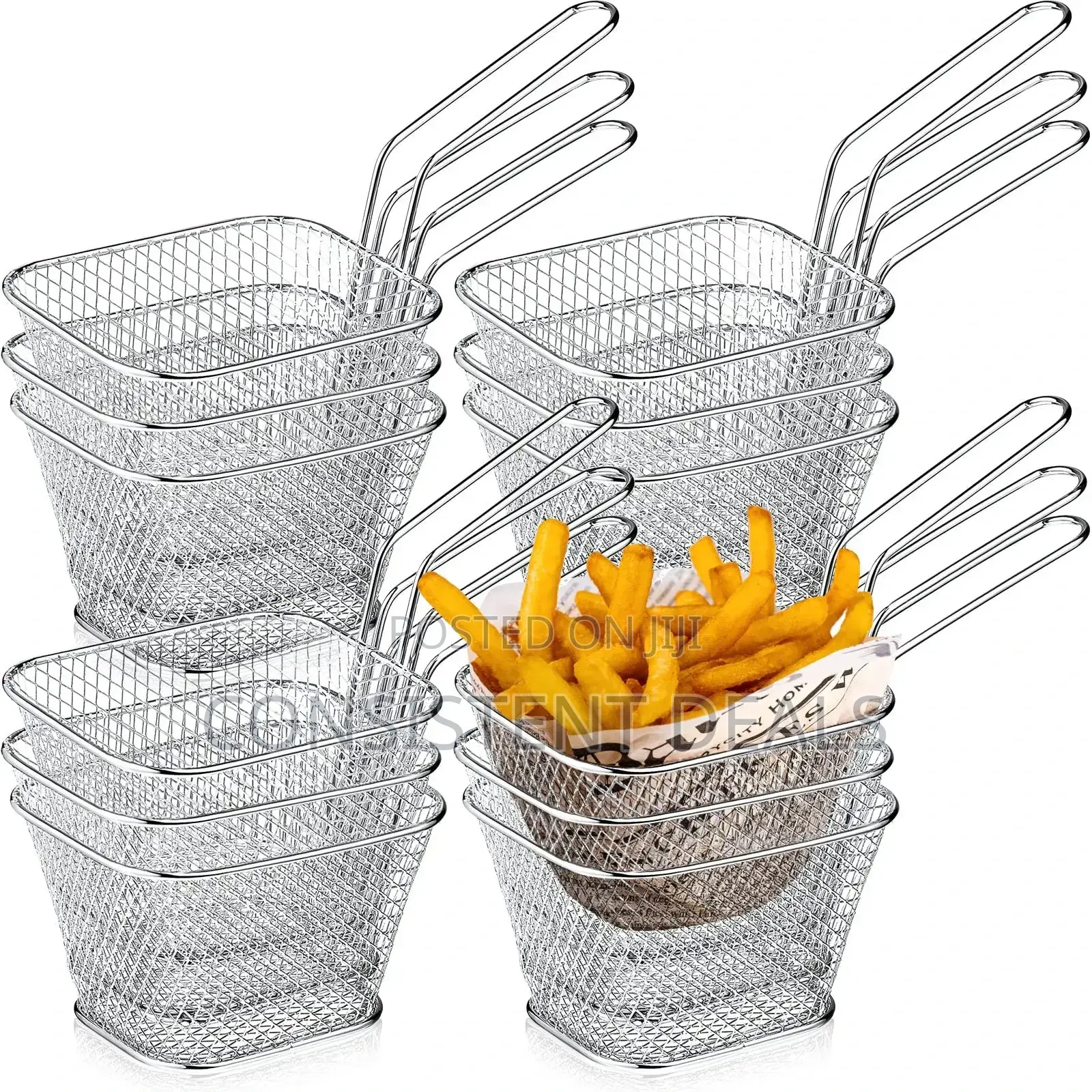 Square Frying Basket Mini Chips Strainer Basket