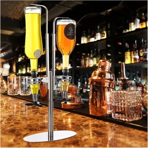 2 Bottle Stand Liquor Dispenser