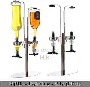 2 Bottle Stand Liquor Dispenser