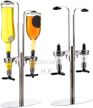 2 Bottle Stand Liquor Dispenser