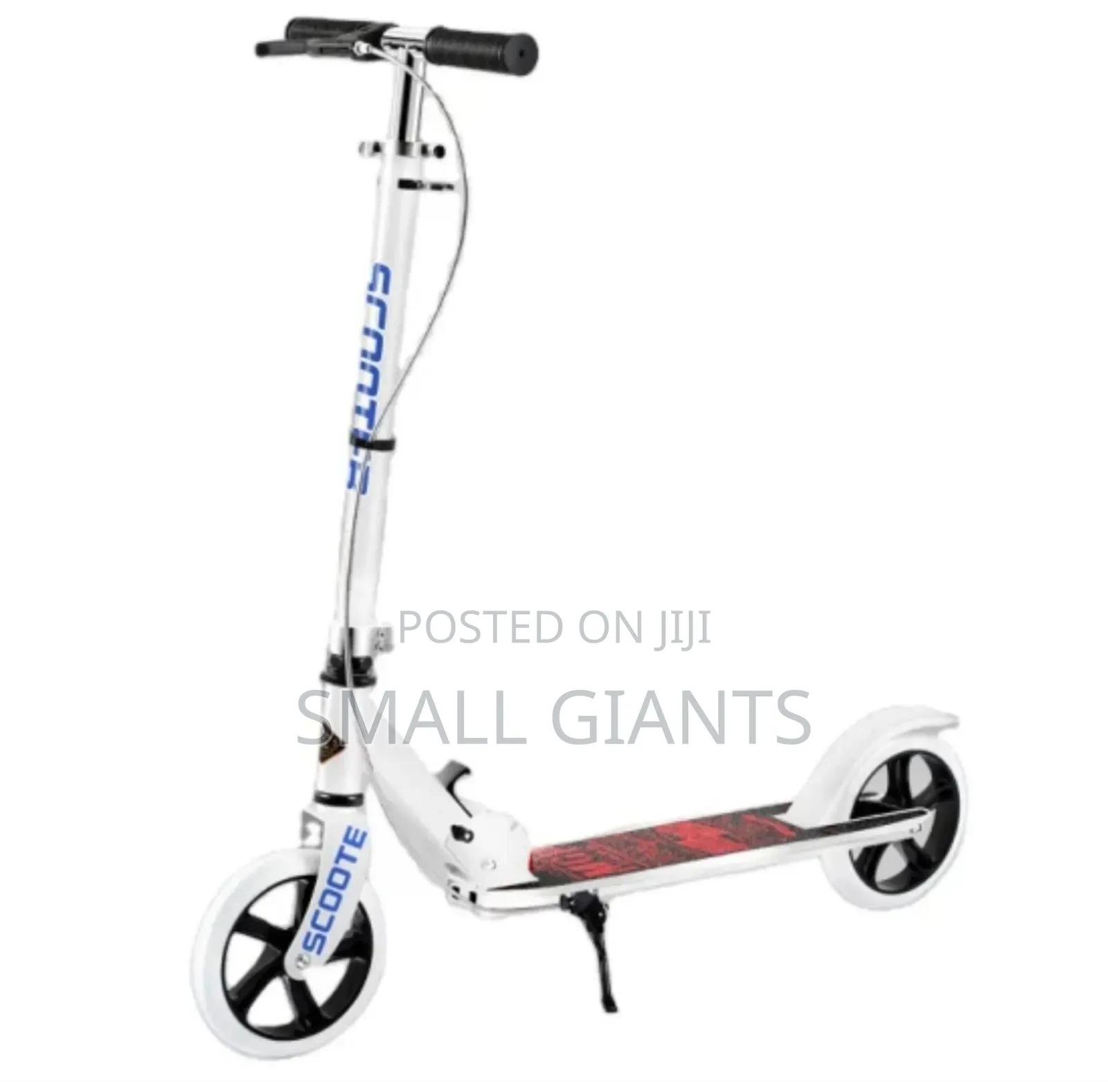 Foldable Steel Frame Kick Scooter With Adjustable Handlebars