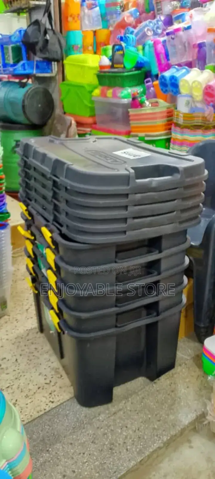 Storage Boxes Black Boxes Brand New 150ltrs