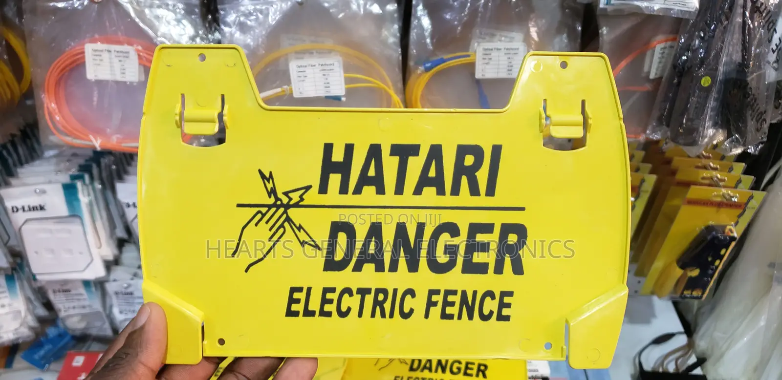 Electric Fence Warning Sign.