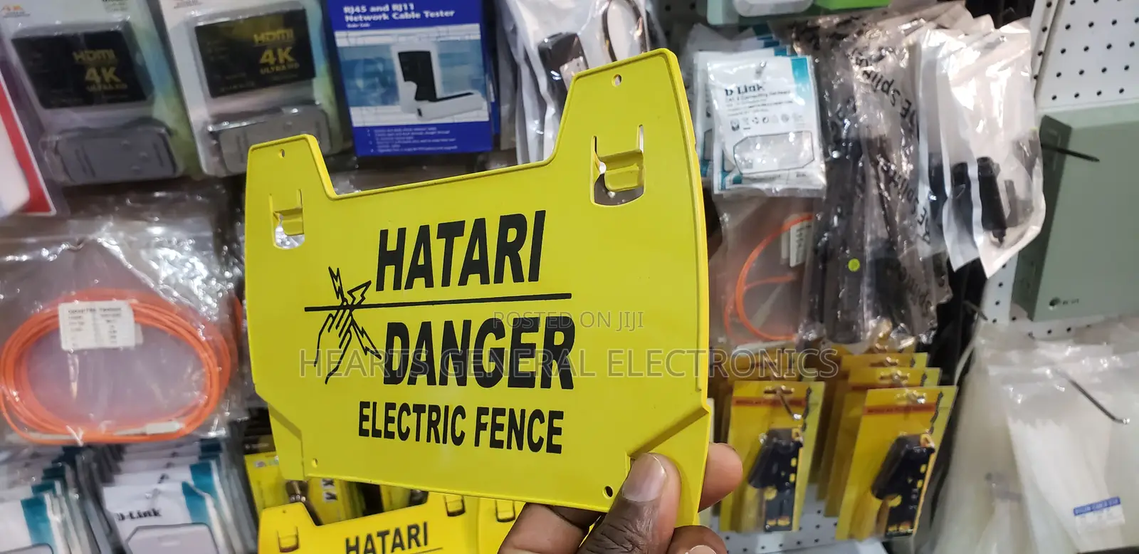 Electric Fence Warning Sign.