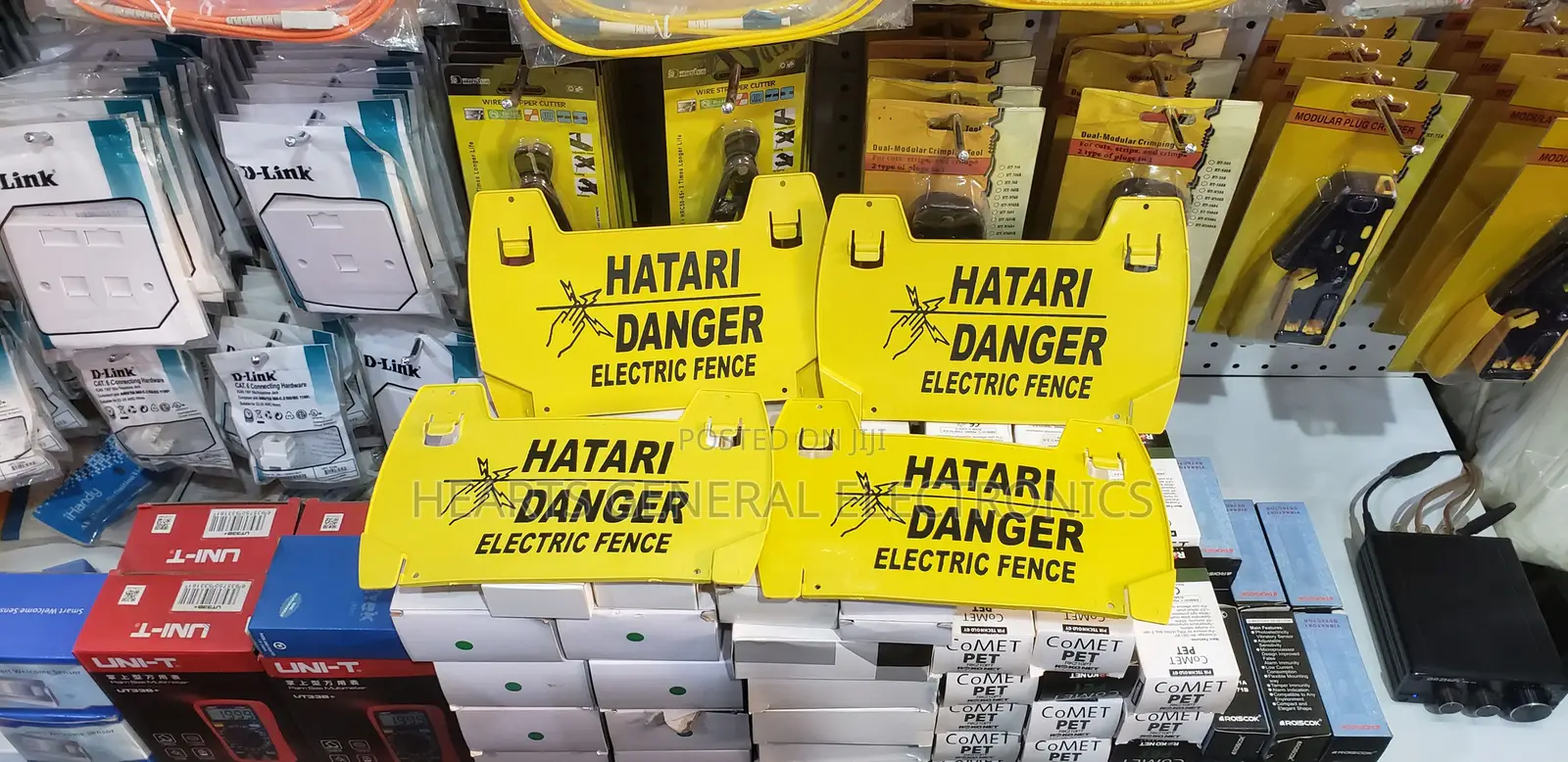 Electric Fence Warning Sign.