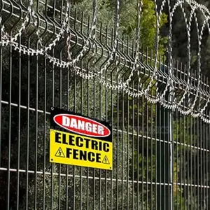 Electric Fence Warning Sign.