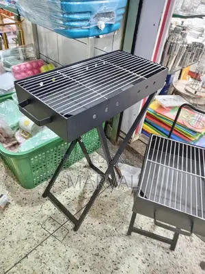 Portable Stainless Steel Charcoal BBQ Grill With Stand