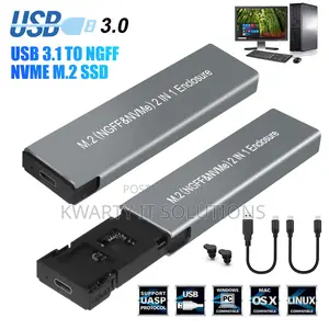 M.2 SSD External Hard Drive Enclosure Case