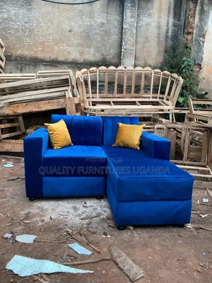 Simple L Sofa Set