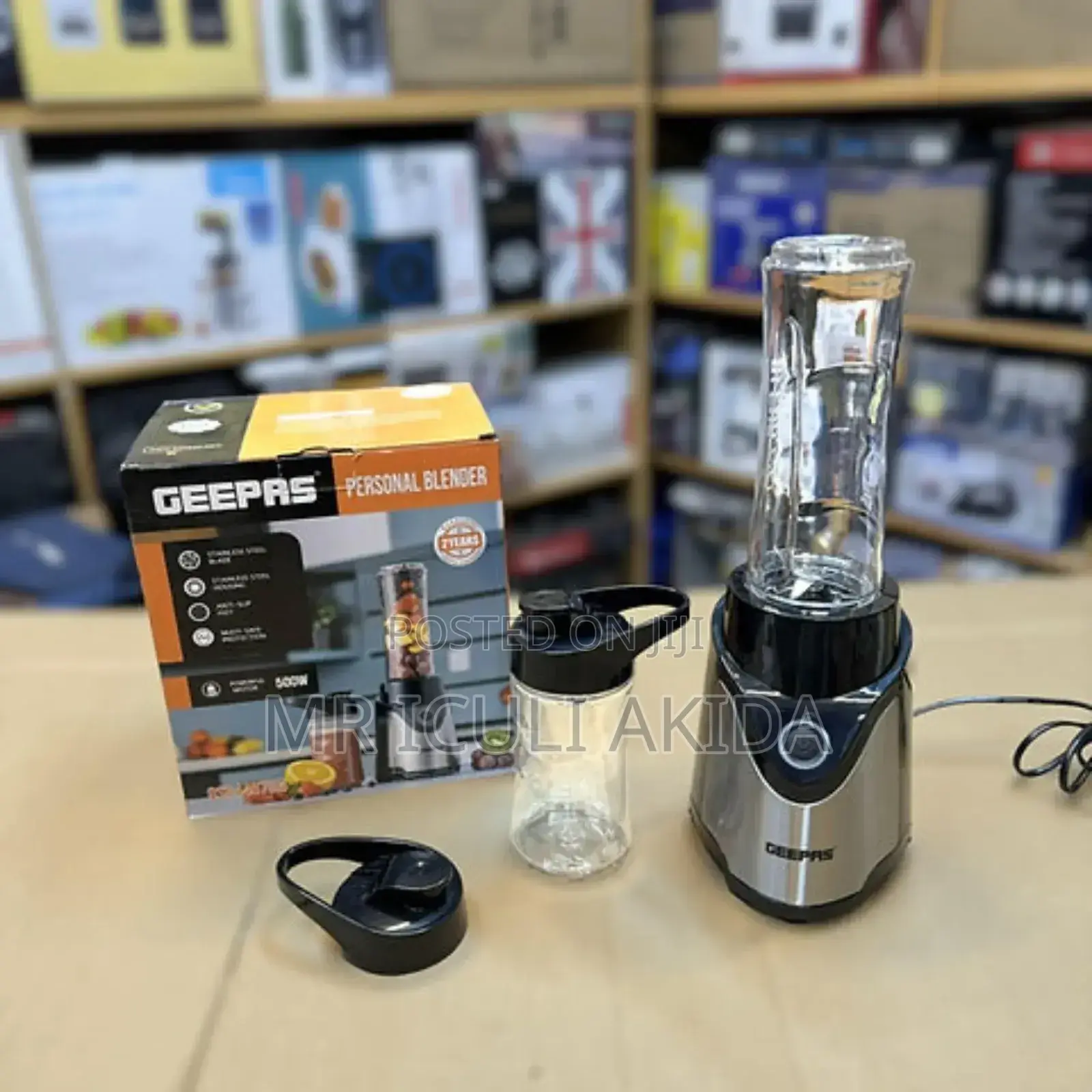 Geepas Stainless Steel Blade 500w Personal Blender