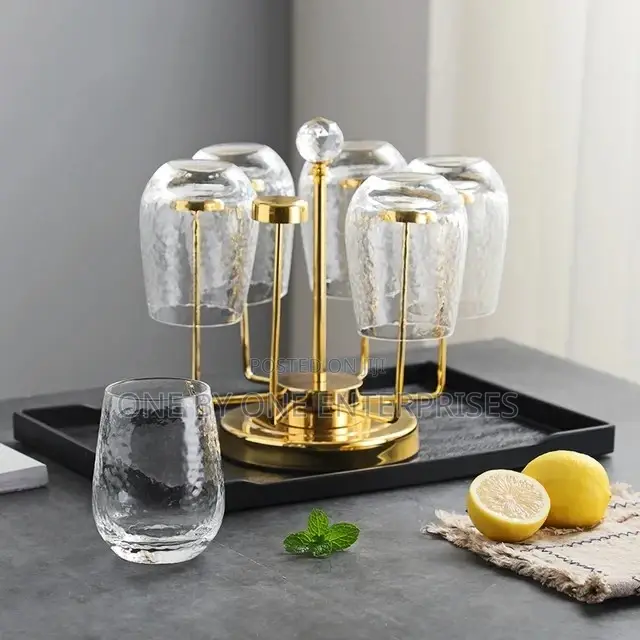 Rotating Glass Holder Cup Rack