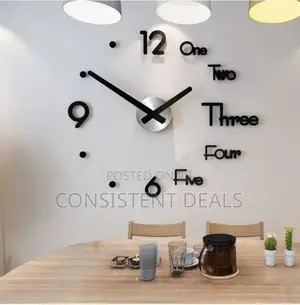 3D Wall Clock Mirror Wall Stickers