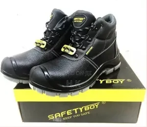 Safety Boy Heavy Duty Boots Shoes – Black