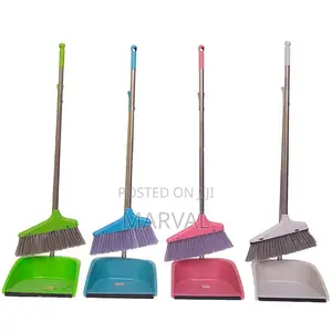 Wiper Soft Broom and Dustpan Set