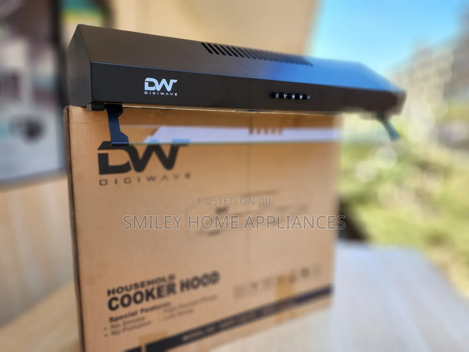 Digi Wave Chimney Hood 60cm Black
