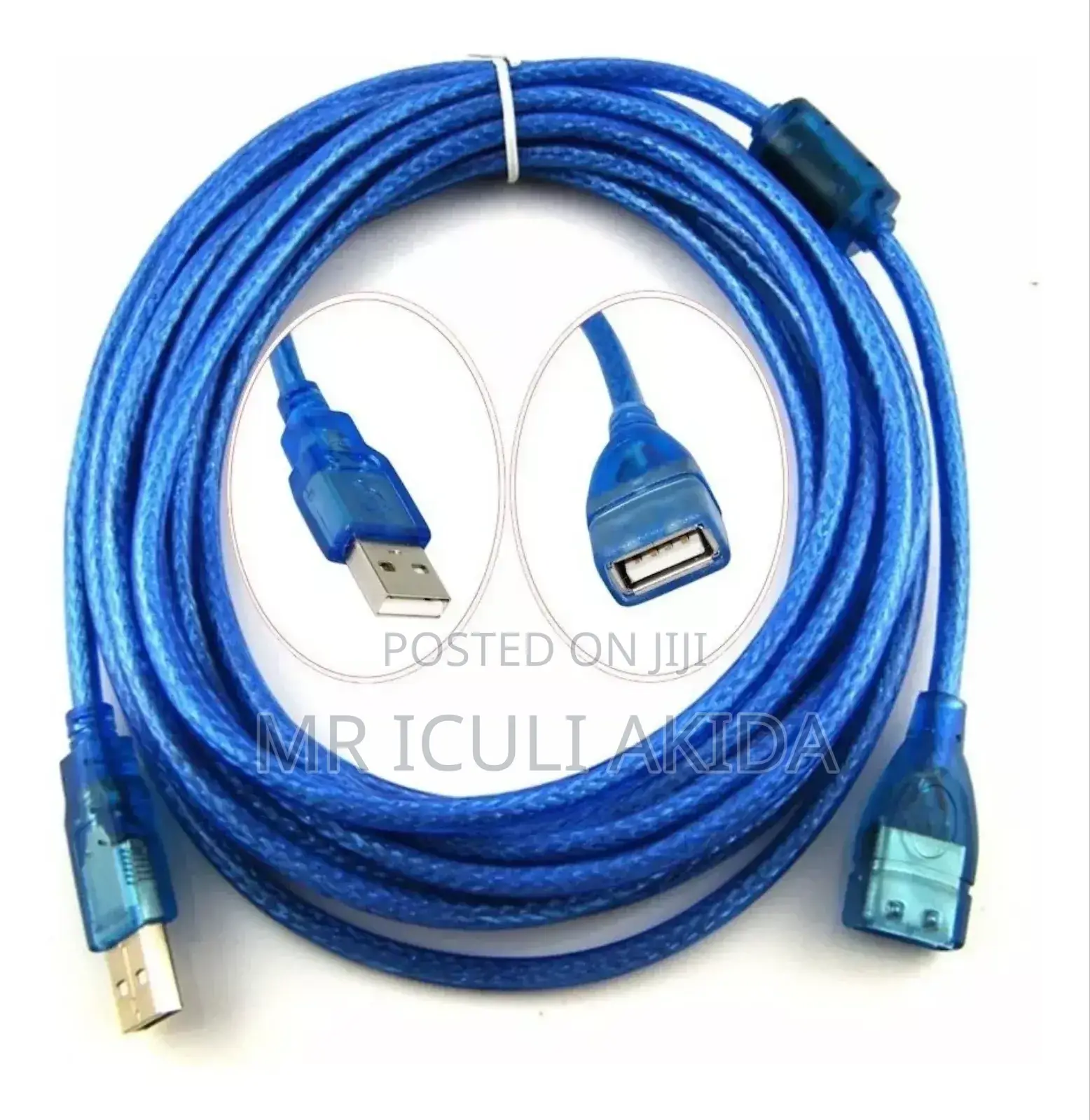 Extension Cable USB 2.0 5 Meters Blue Color