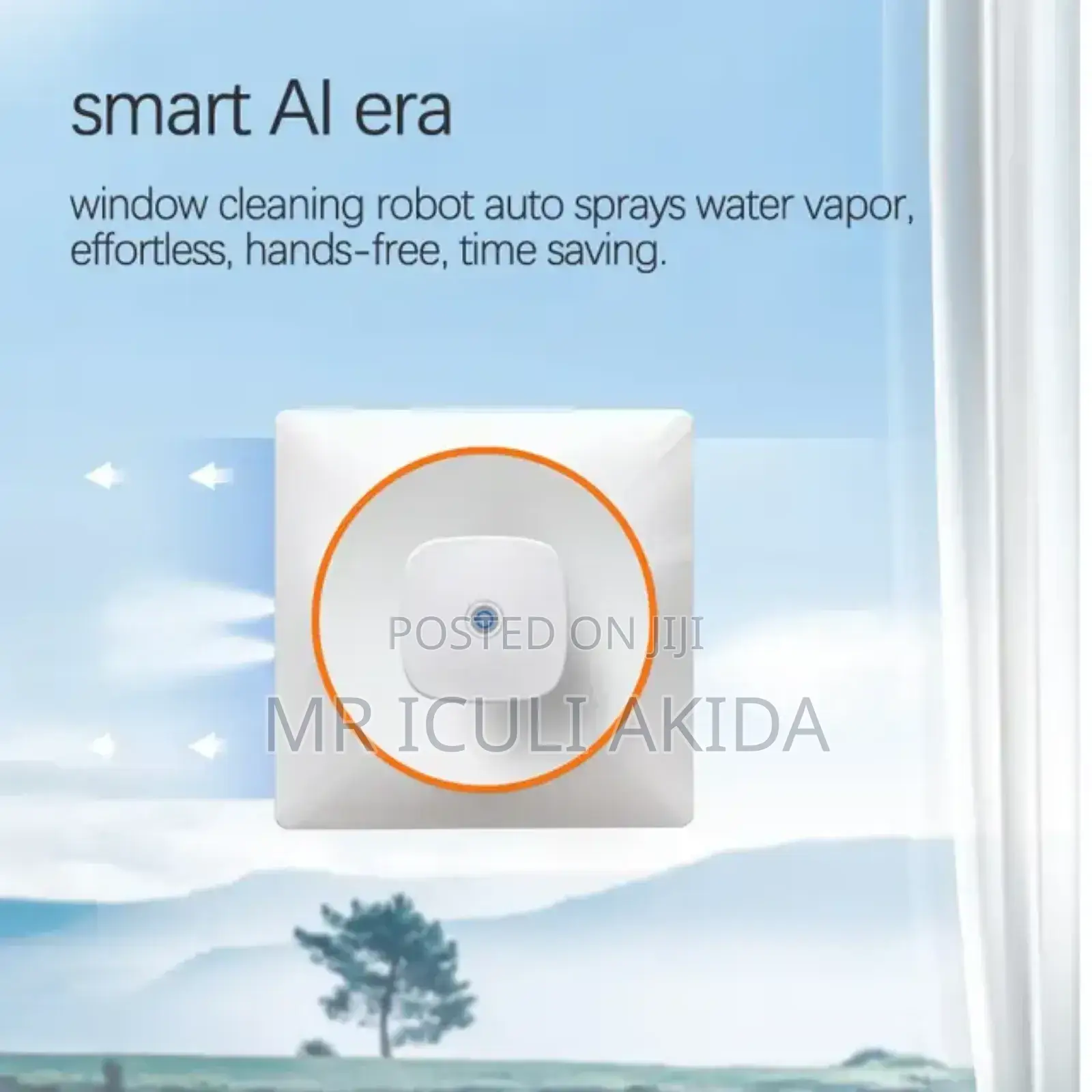 Automatic Window Glass Cleaning Robot WTH Water Spray Effect